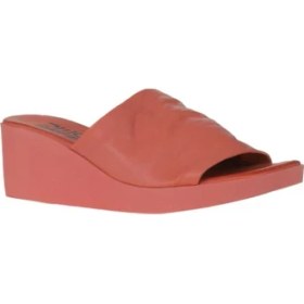 Resim Bueno Shoes Mercan Deri Kadın Dolgu Topuklu Terlik 01WY2404 01WY2404 