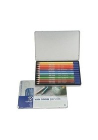 Resim Talens Van Gogh Kuru Boya Kalemi Metal Kutu 12 Renk 