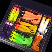 Resim 17 adet Premium Balıkçılık Jig Başlığı Seti - 3.5g Jigging Başlıkları saç tokası ile 5.5cm Yumuşak Salyangoz Yem - Yüksek Kaliteli Silikon Balık Yapay Yem - Daha Fazla Balık Yakalamak İçin Mükemmel 