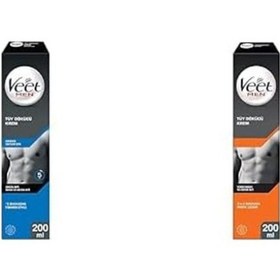 Resim Veet Men Tüy Dökücü Krem Erkeklere Özel Hassas Ciltler İçin 1 X 200 Ml Ve Veet Men Tüy Dökücü Krem Erkeklere Özel Normal Ciltler 200 Ml 