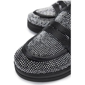 Resim Tamer Tanca Kadın Hakiki Deri Beyaz Taşlı Loafer Ayakkabı 937 23043 Bn Ayk Y25 Beyaz Taslı Beyaz 