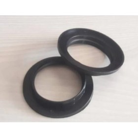 Resim PremiumPort Siyah E27 Tam Dişli Rondelalı Rondele Halka Seti, Italyan Duy Için, 2’li 