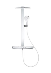 Resim Grohe Rainshower Aqua Pure Duvara Monte Termostatlı Duş Sistemi - 1009610000 Gri - Gümüş 