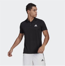 Resim adidas Aeroready Designed To Move Sport Erkek Siyah Polo Tişört (GM2134) 