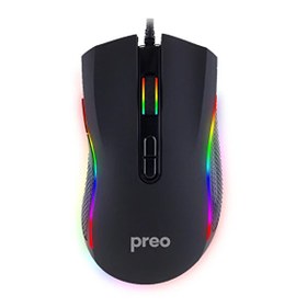 Resim Preo MG16 Rgb Led 7 Makro Atama 6400 DPI Kablolu Gaming Mouse 