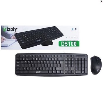 İzoly D5100 Usb Kablolu Q Klavye Mouse Set