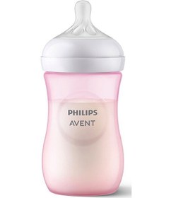 Resim Philips Avent Doğal Tepkili Pp Pembe Biberon 260 Ml 3-6 Ay 4 Adet 