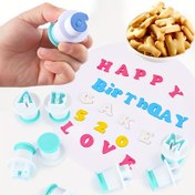 Resim 10/26 adet Pişirme Hamur Kalıpları Büyük & Küçük Harfler ve Sayılar Kurabiye Fondan Kesiciler Cupcake Kalıpları Kek Dekorasyon Araçları 