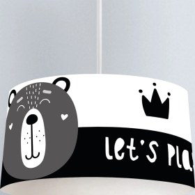 Resim instababyrooms Çocuk Odası Dijital Baskılı Dekoratif Sarkıt Avize Model 1372 