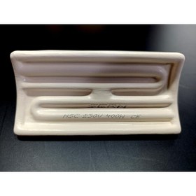 Resim SERN İnfrared Seramik Isıtıcı Rezistans KONKAV 122X60mm 400W 230V Beyaz Renk HSC Model 