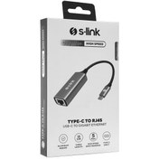 Resim S-LINK SW-U336, GigaBit, Type-C to RJ45, Metal, Ethernet Kartı 