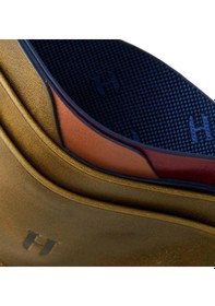 Resim Helmbrook London Elton Hakiki Deri Haki Plus Color Erkek Ince Tasarım Çok Bölmeli Rfid Korumalı Kartlık Haki 
