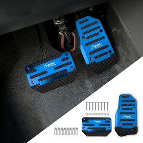 Resim 2/4 adet Kaymaz Alüminyum Alaşımlı Otomatik Vites Pedalı Pedi, Vites Kolu ve Gaz Kelebeği Kapağı, Aşınmaya Dayanıklı, Kolay Kurulum, Sürüşü Kolaylaştıran Yükseltme, Araba SUV ATV için Uygun Yedek Parçalar 