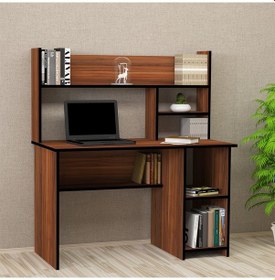 Resim Kalenderdekor1 Kalender Dekor Jimmy 120 Cm Çalışma Masası Jm05 Ceviz 