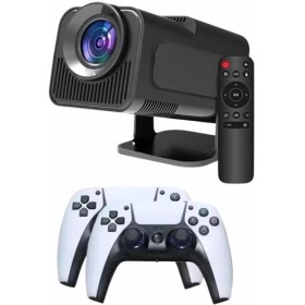 Resim Zero Land Zeroshop Çift Kollu Game Box Projeksiyon Cihazı Kumandalı Android Tv Dahili Hoparlör 