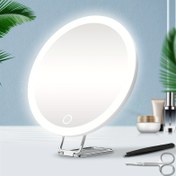 Resim 6 İnç LED Üç Renkli Büyütebilir Makyaj Aynası, 10X/20X/30X Zoom, Ayarlanabilir Parlaklık, Şarj Edilebilir Lityum Pil, 3 Güçlü Emme Kupası - Taşınabilir, Şık Yuvarlak Tasarım, Kadınlar İçin İdeal Hediye, Paskalya, Doğum Günü ve Daha Fazlası İçin, Güzellik Temel Gereksinimleri | Modern Makyaj Aynası | Ayarlanabilir Parlaklık Aynası, Makyaj Aynası 