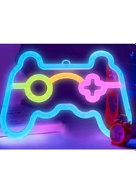 Resim Oyun Konsolu Tasarımlı Neon Led Renkli 