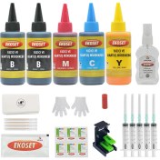 Resim Ekoset Dolum Seti HP 2130 1110 HP 302 Uyumlu Renkli 5'li Set 