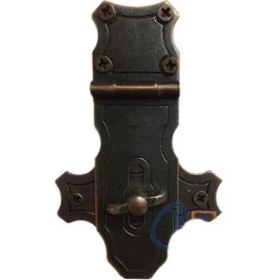 Resim Dekoratif Anahtarlı Sandık Askısı - 40X65MM, Oksit, 1 Adet 