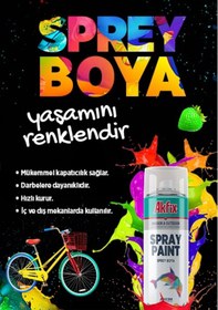Resim Akfix Sprey Boya Parlak Kahverengi RAL8017 400Ml / 300Gr 