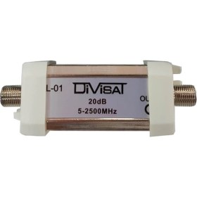 Resim Divisat 20 Db Line Amplifier Beyaz Renkli Yüksek Performanslı Sinyal Yükseltici 