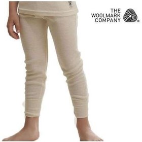 Resim Hasyün Çocuk Uzun Yün Don Çocuk Yün Içlik Woolmark Sertifikalı Ek Ekru 