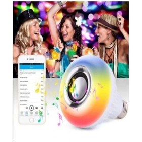 Resim Müzikli Rgb Ledli Ampul Lamba Akıllı Hoparlör Ses Bombası Led Music 4 Adet 4 Adet 