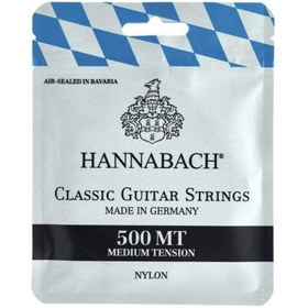 Resim Hannabach 500MT Klasik Gitar Teli Seti (Başlangıç/Orta - Gitar Aksesuarı) | Medium Tension (Orta Sertlik), Naylon 815 Serisi, Dengeli ve Uzun Ömürlü | Ölçüler: 4/4 Standart Klasik Gitar 