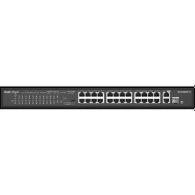 Resim Ruıjıe 24 Port RG-ES126S-P 10/100+1x Uplİnk + 1X-SFP 370W Full Poe Yönetilemez Switch 