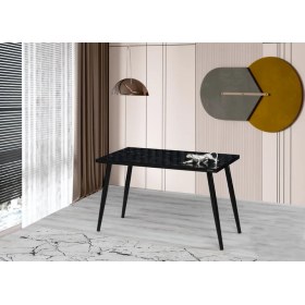 Resim Demontepark 70 x 120 cm Masa Mutfak Masası Yemek Masası Çalışma Masası Siyah 