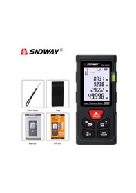 Resim Sndway Dijital Uzaklık Ölçer Profesyonel Lazer Mesafe Ölçer Lazer Trena Mezura Sw-ms50 50m 