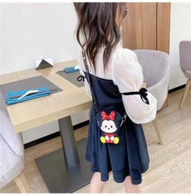 Resim Mickey Mouse Minnie Mouse Tasarım Silikon Omuz Askılı Çanta Çok Renkli 