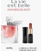Resim Lancome La Vie Est Belle Edp 30 ML Parfüm (L'Absolu Mat Ruj 274 French Tea - HEDİYE) 