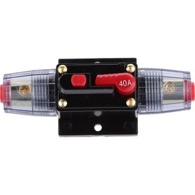 Resim 12v-24v Inline Su Geçirmez Devre Kesici 40 Manuel Sıfırlama Anahtarı 40a Yurt Dışından Beyaz 
