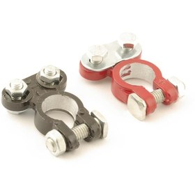 Resim Akü Kutup Başı + - 2li Set Pirinç Metal Vidalı N11.586 