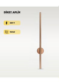 Resim 12w Rose Gold Renk Dikey Aplik - Gün Işığı 
