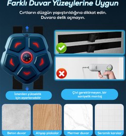 Resim Arfseb Müzik Çalar Özelikli Boks makinası - Her Alana Uygun, Eldiven Hediye 