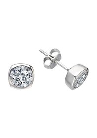 Resim Sirius G Renk 0.50 Karat Pırlanta Tektaş Küpe 0844E0034 