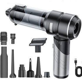 Resim St-6693aplus 20000 Pa Şarjlı Kablosuz El Süpürgesi Fırçasız Motorlu Araç Süpürgesi Gri Siyah 