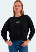 Resim VITAL Oversize Kadın Sweatshirt Siyah 