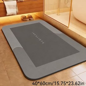 Resim Süper Emici Banyo Paspası - Hızlı Kuruyan, Kaymaz Su Emici Yer Paspası, Yumuşak ve Konforlu, Banyo, Duş, Çamaşır Odası, Yatak Odası, Oturma Odası, Kapı Paspası ve Mutfak Paspası için Uygundur. 