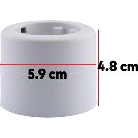 Resim Badem10 Tekli Grup Priz Sıva Üstü Fiş Priz Yuvarlak Topraklı Elektrik Grup Priz 