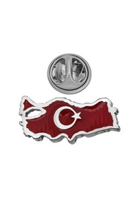 Resim Hk Gümüş Rozet Türkiye Haritası Gümüş Takı Hediyelik Ürünler-205145 Çok Renkli 