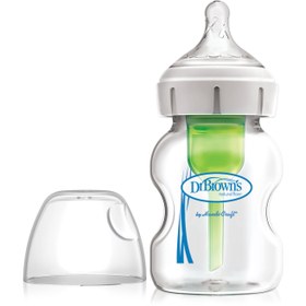 Resim 150 ml Geniş Ağız Antikolik Options+ Cam Biberon, Tekli Paket 