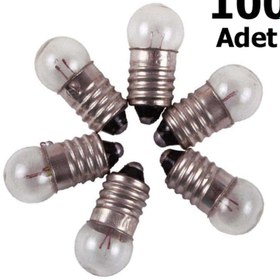 Resim 100 Adet, Mini Ampül, Deney Setleri Için, 2,5 V Sarı Ampul, Lamba 