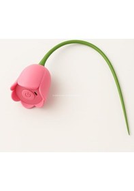 Resim Akıllı İnteraktif Kedi Oyuncağı, Lale Şeklinde Usb Şarjlı Otomatik Hareket Eden Silikon Saplı Eğlenceli Oyun Cihazı, Kediler İçin Evde Egzersiz Ve Eğitim Amaçlı 