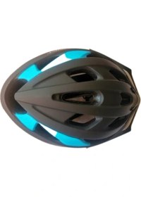 Resim Hsgl Bisiklet Kask Vernıon Siyah Mavi Flaşörlü Beden L 57-62 Bisiklet Koruyucu Kask 