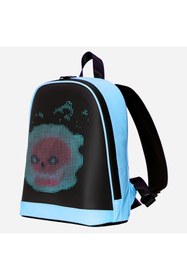 Resim Prime MİNİ SMART BAG Mavi Led Ekranlı Sırt Çantası, Motorcu Çantası 