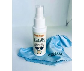 Resim Hype Store Cleenest Gözlük ve Ekran Temizleme Seti, 50 ml Solüsyon ve 15X18 cm Mikrofiber Bez ile Birlikte 