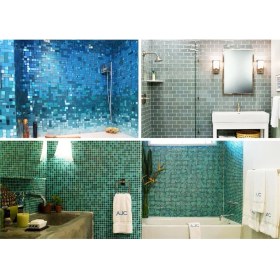 Resim Orient Mutfak,banyo ve Zemin Için Beyaz Siyah Gri Damla Desen Cam Mozaik ( 1 Koli = 1 m2 Fiyatıdır ) 